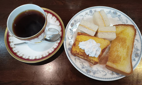 茶房迎賓館住吉店モーニング