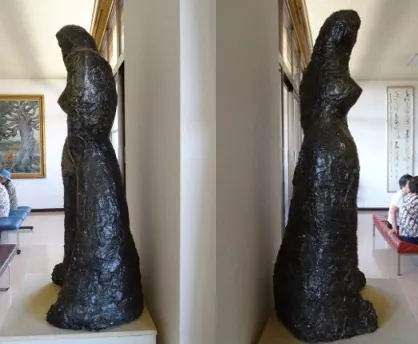 後藤順氏作　婦人像