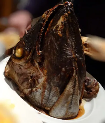 旬菜食健　ひな野マグロの兜焼き