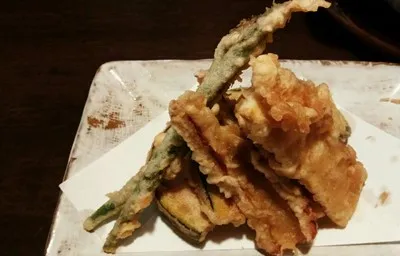 かに屋野菜天ぷら写真