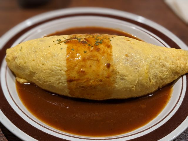 Miino食堂のオムライスの写真