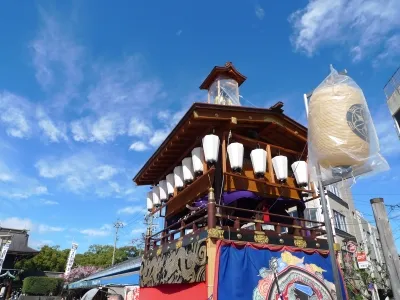 真清田神社桃花祭の山車東車